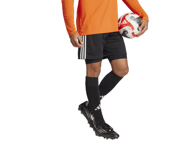 ADIDAS SQUADRA25 PADDED GOALKEEPER SHORT TIGHT - BLACK/WHITE