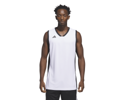ADIDAS 3G SPEED REV. BASKETBALL AEROREADY JERSEYS - WHITE/BLACK