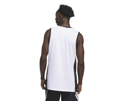 ADIDAS 3G SPEED REV. BASKETBALL AEROREADY JERSEYS - WHITE/BLACK