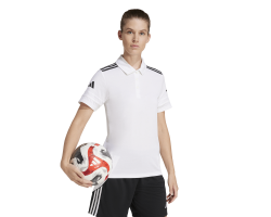 ADIDAS SQUADRA25 COTTON POLO - WHITE/BLACK
