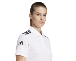 ADIDAS SQUADRA25 COTTON POLO - WHITE/BLACK