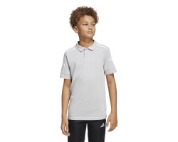 ADIDAS SQUADRA25 COTTON POLO JR. - TEAM LIGHT GREY/WHITE