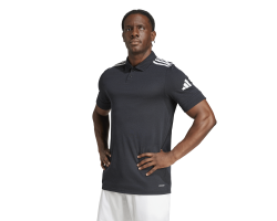 ADIDAS SQUADRA25 COTTON POLO - BLACK/WHITE