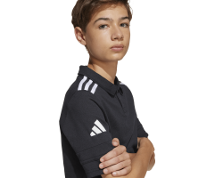 ADIDAS SQUADRA25 COTTON POLO JR. - BLACK/WHITE