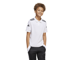 ADIDAS SQUADRA25 COTTON POLO JR. - WHITE/BLACK