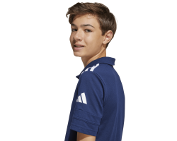 ADIDAS SQUADRA25 COTTON POLO JR. - TEAM NAVY BLUE 2/WHITE