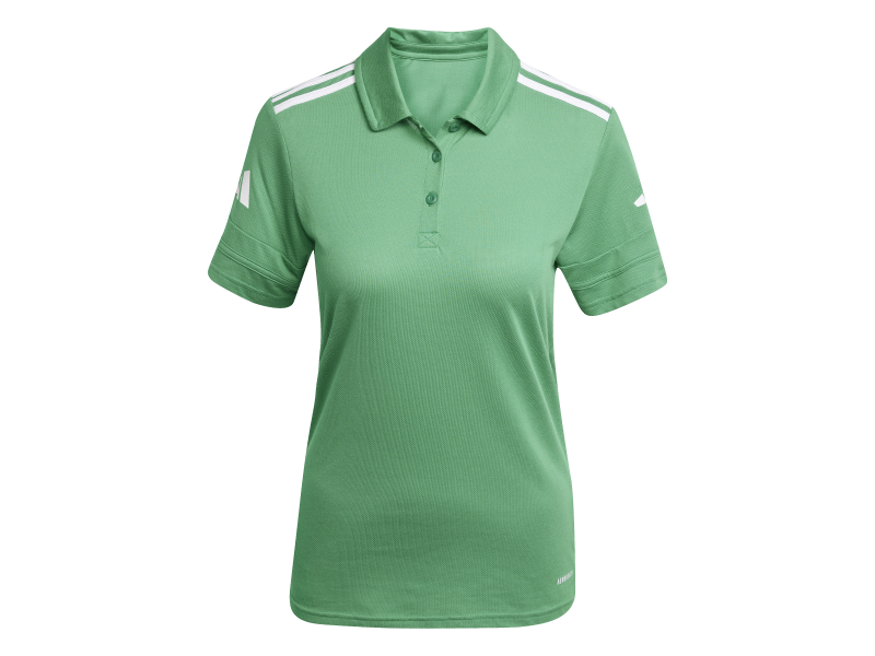 ADIDAS SQUADRA25 COTTON POLO - TEAM GREEN/WHITE