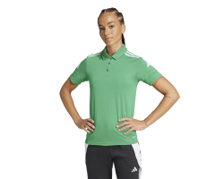 ADIDAS SQUADRA25 COTTON POLO - TEAM GREEN/WHITE