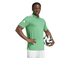 ADIDAS SQUADRA25 COTTON POLO - TEAM GREEN/WHITE