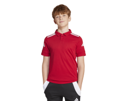 ADIDAS SQUADRA25 COTTON POLO JR. - TEAM POWER RED/WHITE