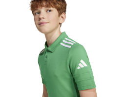 ADIDAS SQUADRA25 COTTON POLO JR. - TEAM GREEN/WHITE