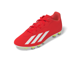 ADIDAS SCARPE X CRAZYFAST CLUB FxG JR. -  SOLRED/FTWWHT