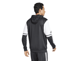 ADIDAS SQUADRA25 HOODY - BLACK/WHITE