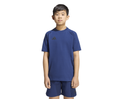 ADIDAS TIRO TRAVEL TEE JR. - TENABL/BLACK