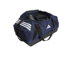 ADIDAS TIRO DUFFLE BAG MEDIUM WITH BOTTOM COMPARTMENT - TENABL/WHITE
