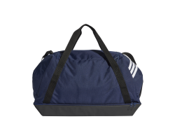 ADIDAS TIRO DUFFLE BAG LARGE WITH BOTTOM COMPARTMENT - TENABL/WHITE
