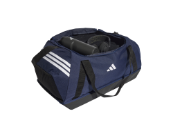 ADIDAS TIRO DUFFLE BAG LARGE WITH BOTTOM COMPARTMENT - TENABL/WHITE