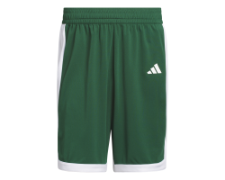 ADIDAS PULSE SPEED BBALL SHORTS - DRKGRN/WHITE