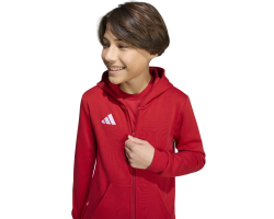 ADIDAS ENTRADA26 FULL ZIP HOODIE JR. - TEPORE/WHITE