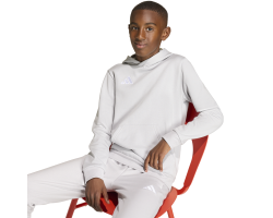 ADIDAS ENTRADA26 HOODIE JR. - TMLGGR/WHITE