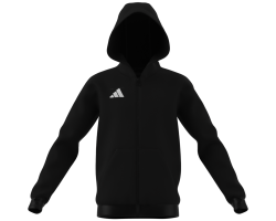 ADIDAS ENTRADA26 FULL ZIP HOODIE JR. - BLACK/WHITE