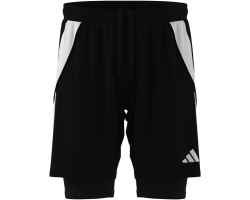 ADIDAS TIRO24 2IN1 TR SHORT - BLACK/WHITE