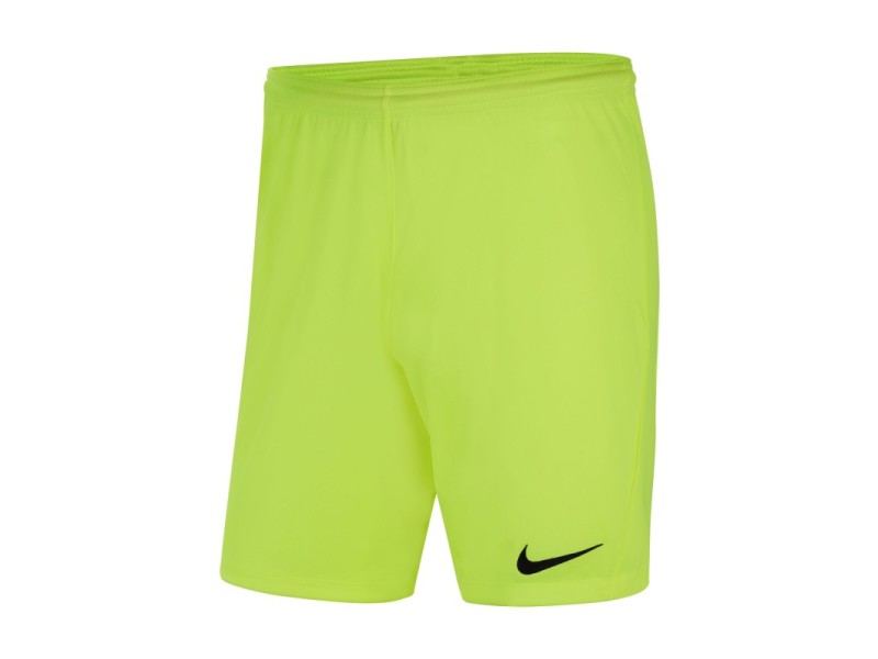 NIKE PANTALONCINO PARK 3 - VOLT/BLACK
