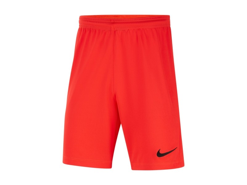 NIKE PANTALONCINO PARK 3 JR - BRIGHT CRIMSON/BLACK