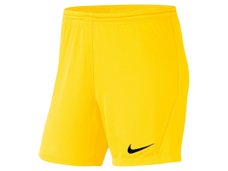 NIKE PANTALONCINO DRI-FIT PARK 3 W  - TOUR YELLOW/BLACK