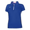 MIZUNO POLO HEX RECT DONNA - AZZURRO