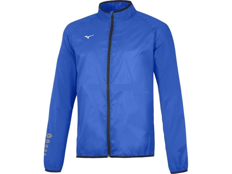MIZUNO RAIN JACKET RUNNING AUTH - AZZURRO