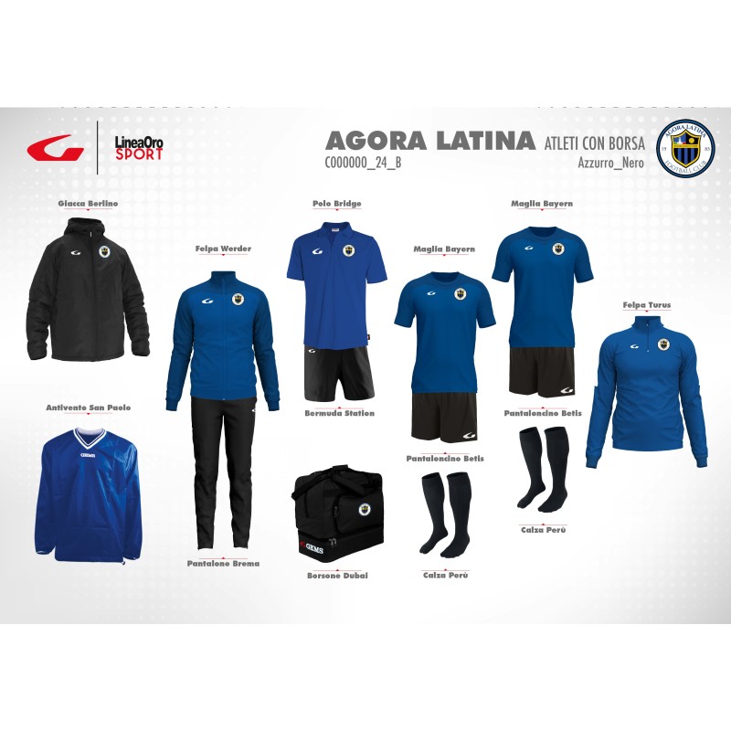 AGORA LATINA 24 SET ATLETI BORSA-XS