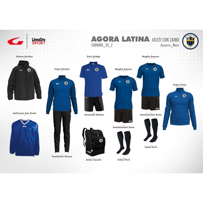AGORA LATINA 24 SET ATLETI ZAINO-XS