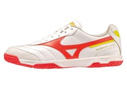 MIZUNO SCARPA MORELIA SALA CLASSIC IN - WHITE/FIERYCORAL2