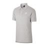 NIKE POLO CLUB SS PIQUE - DK GREY HEATHER/WHITE