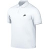 NIKE POLO CLUB SS PIQUE - WHITE/BLACK
