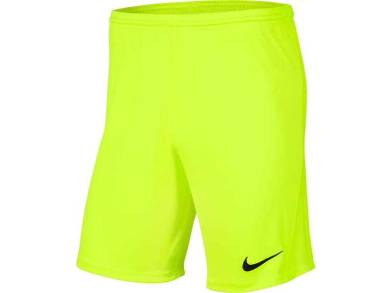 NIKE PANTALONCINO PARK 3 JR - VOLT/BLACK