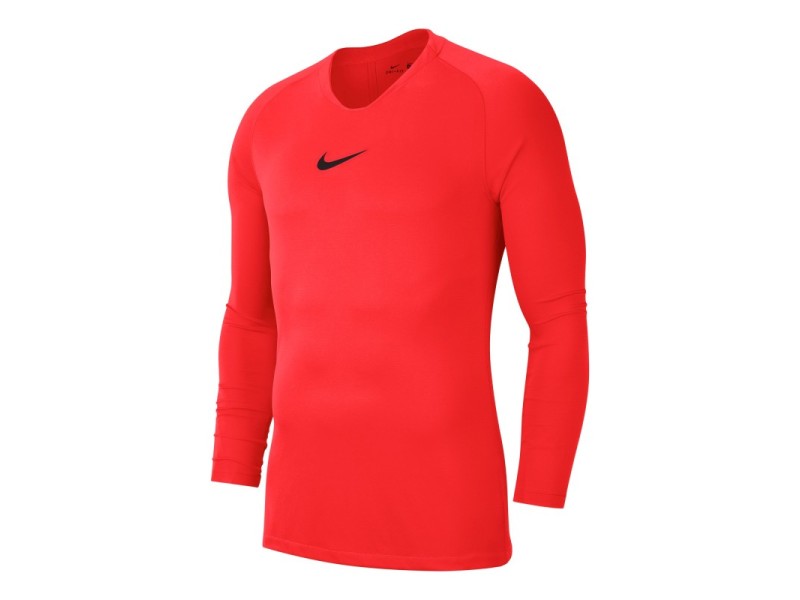 NIKE MAGLIA PARK FIRST LAYER - BRIGHT CRIMSON/BLACK