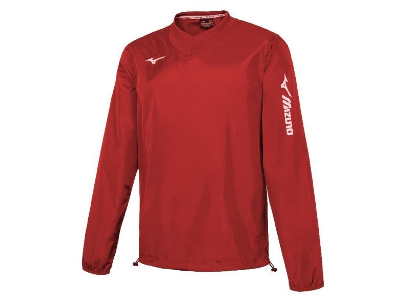 MIZUNO RAIN JACKET SENDAI JR - ROSSO