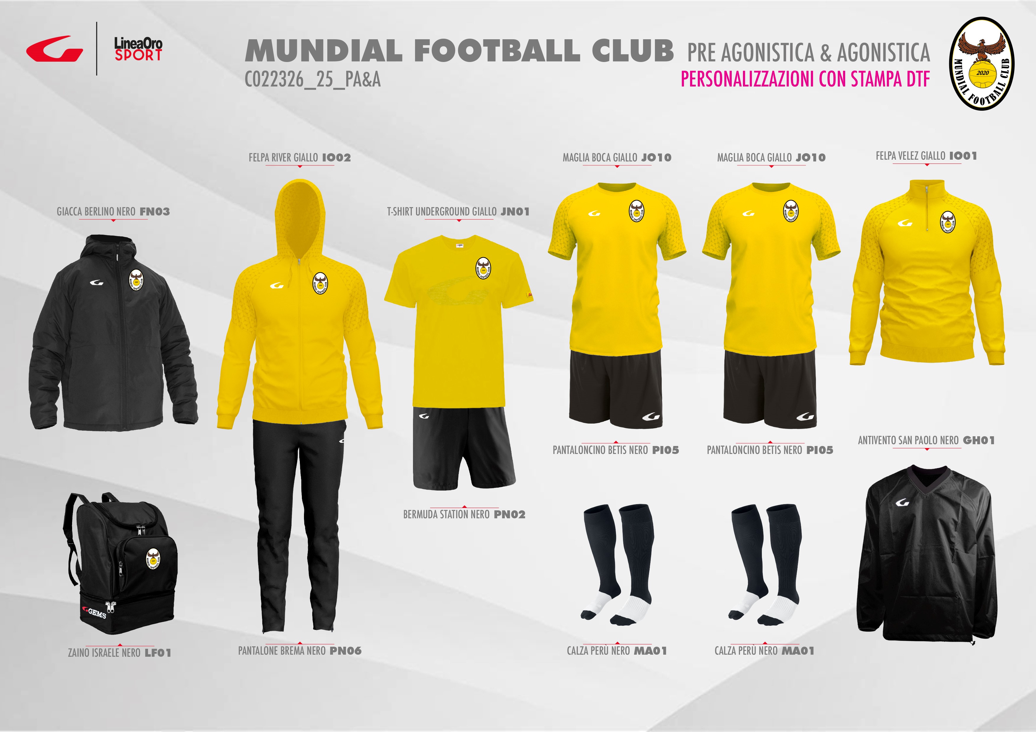 MUNDIAL F.C. 2025 SET PRE-AGONISTICA & AGONISTICA - M